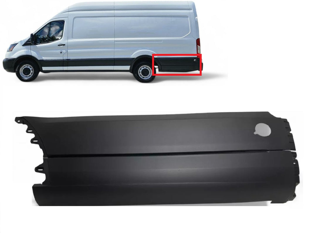 2015 2016 2017 2018 2019 2020 2021 2022 2023 2024 Ford Transit 250 350 350HD Extended Left Rear Bumper Side Cover Extension Panel Driver