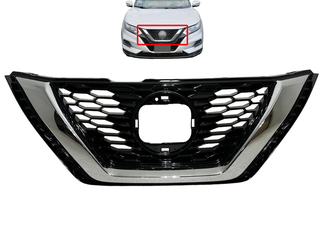 2020 2021 2022 Nissan Rogue Sport Front Bumper Upper Grille Chrome