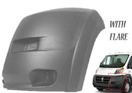 2014 2015 2016 2017 2018 Ram Promaster 1500 2500 3500 Front Bumper Left Driver Side End Cap Cover With Flare Gray - Texas-e-parts