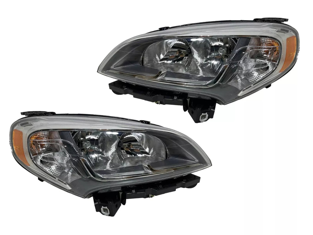 2015 2016 2017 2018 2019 2020 2021 2022 Ram Promaster City Headlight Lamp Front Left Driver & Right Passenger Set - Texas-e-parts