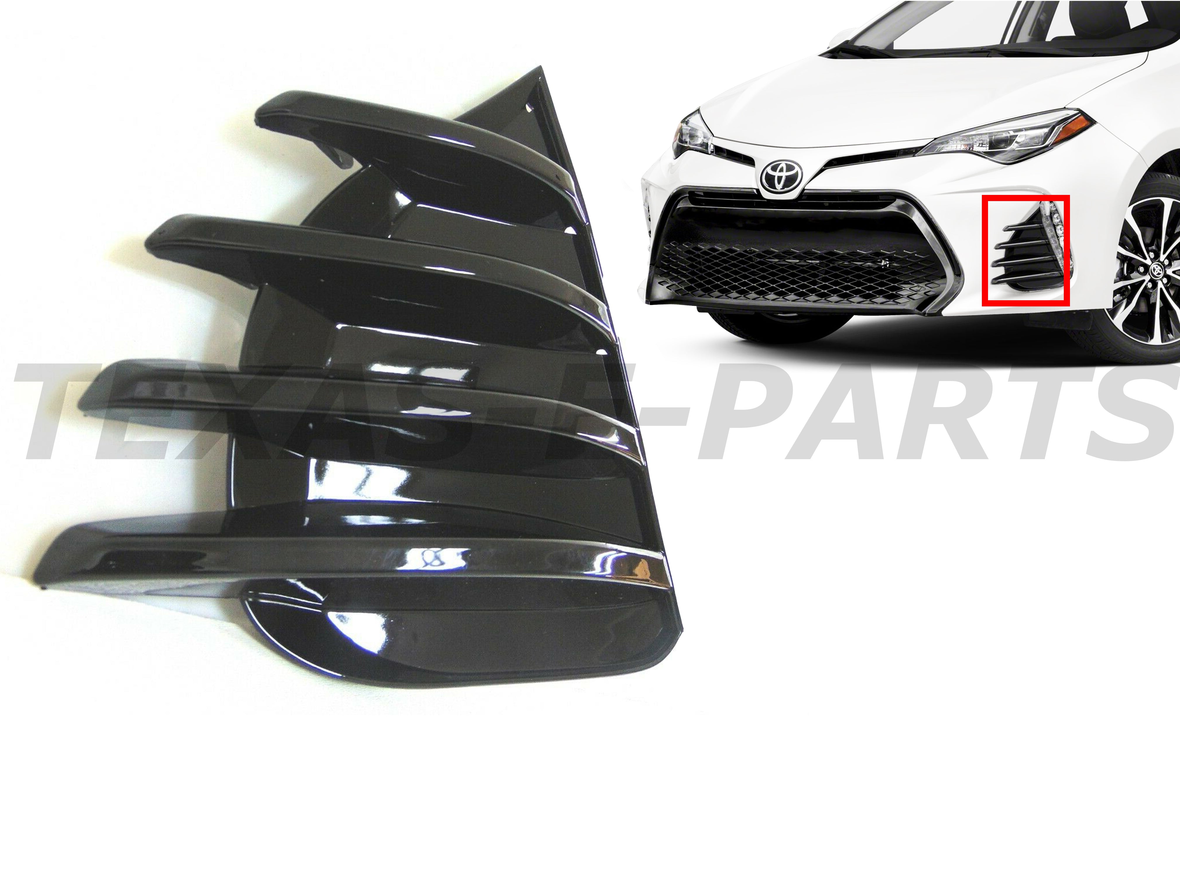 2017 2018 2019 Toyota Corolla XSE SE Front Bumper DRL