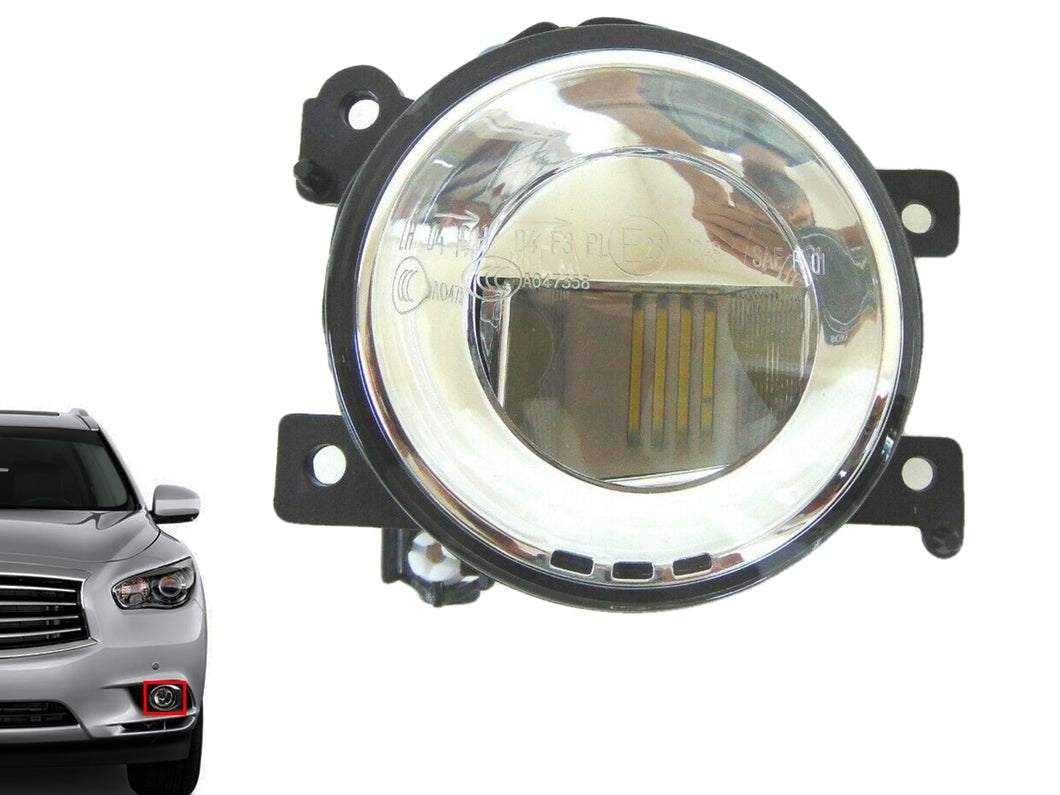2014-2024 Infiniti Q50 Q60 QX50 QX60 QX80 Front Bumper Fog Light Lamp Left Driver Side LED
