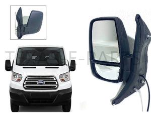 2015 2016 2017 2018 2019 2020 2021 2022 2023 2024 Ford Transit LH Driver Front Door Side Rear View Mirror Short Arm