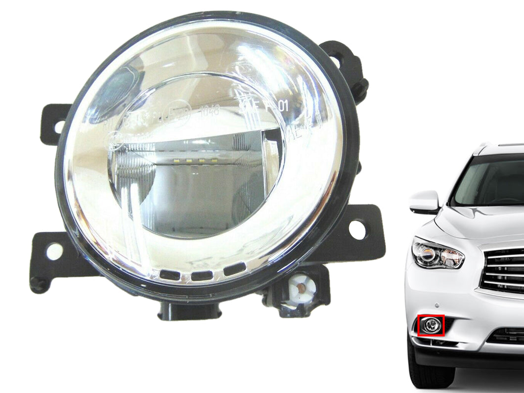 2014-2024 Infiniti Q50 Q60 QX50 QX60 QX80 Front Bumper Fog Light Lamp Right Passenger Side LED