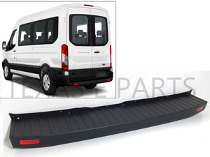 2015 2016 2017 2018 2019 2020 2021 2022 2023 2024 Ford Transit Rear Bumper Cover Without Sensor Holes With Reflectors