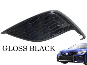 2021 2022 2023 Toyota Camry XSE SE Front Bumper Fog Light Cover Left Driver Side Gloss Black - Texas-e-parts