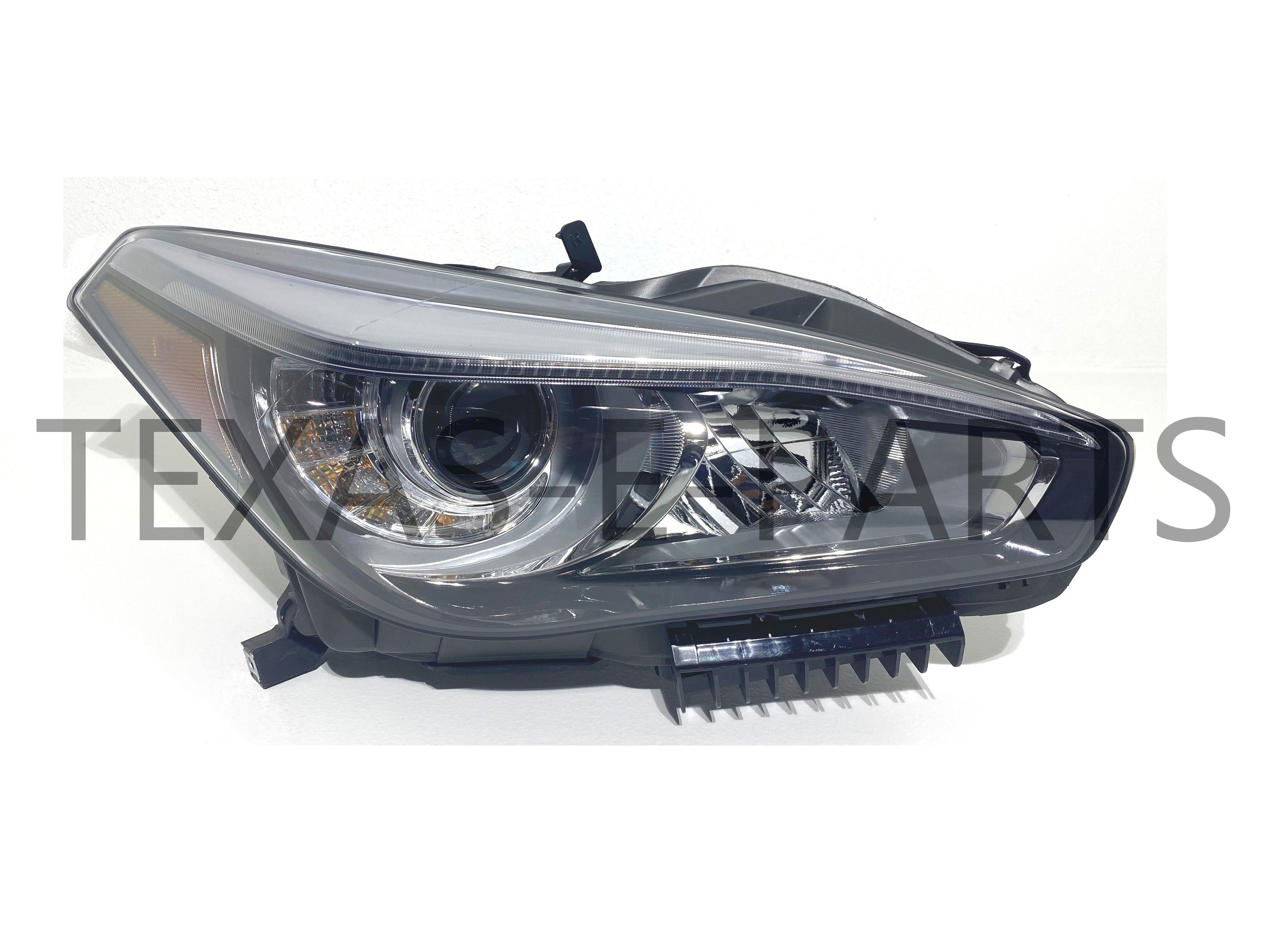 2015 2016 2017 2018 2019 Infiniti Q70 RH Right Passenger Front Headlight  Lamp Non AFS