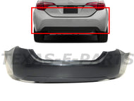 2014 2015 2016 2017 2019 Toyota Corolla Rear Bumper Cover Assembly - Texas-e-parts