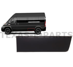 2019 2020 2021 2022 2023 2024 Ram ProMaster 2500 3500 Extended Rear Left Driver Side Body Molding Trim Black - Texas-e-parts