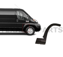 Load image into Gallery viewer, 2019 2020 2021 2022 2023 2024 Ram ProMaster 1500 2500 3500 Front Door Flare Scuff Trim Molding Right Passenger Side Black