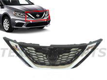 Load image into Gallery viewer, 2016 2017 2018 2019 Nissan Sentra Grille Front Bumper Upper Grille
