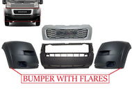 2019 2020 2021 2022 Ram Promaster 1500 2500 3500 Front Bumper Cover With Side Flares & Upper Grille Silver - Texas-e-parts